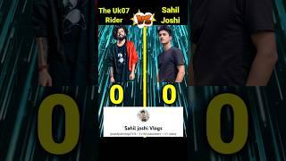 The Uk07 Rider vs Sahil Joshi Vlogs @sahiljoshivlogs7376 @TheUK07Rider #shorts #facts