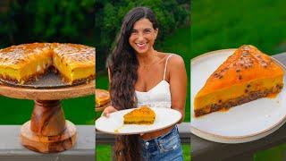 Mango Lilikoi Passionfruit Cake!  Best Raw Vegan Dessert Recipe  Sweet, Healthy, & Delicious!