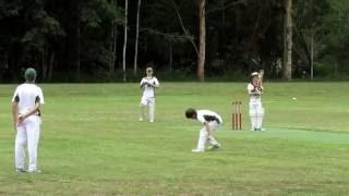 9 year old fast bowler bowling over 75 kmh in under 10 cricket