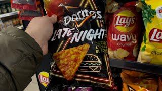 Doritos LATE NIGHT Sizzlin' Cheese Burger...Hands Down The Very BEST Dorito I've Ever Had...