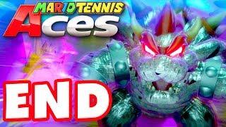 Mario Tennis Aces - Gameplay Walkthrough Part 7 - Bowser Boss Fight! Bowcien! (Nintendo Switch)