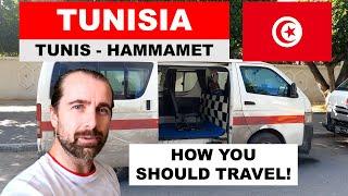 Explore Tunisia like a local - Travel from TUNIS to HAMMAMET plus hotel footage من تونس إلى الحمامات
