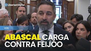 Abascal carga contra Feijóo: "La estafa más grande de la política española"