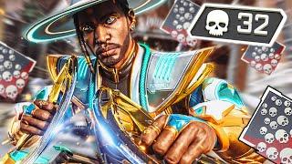 INSANE SOLO 32 KILL GAME WITH SEER'S HEIRLOOM! 6000+ DAMAGE - Apex Legends Season 15 Gameplay