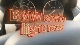 BMW how to reset service lights