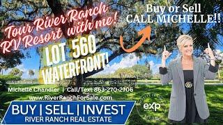 Lot 560 Waterway Dr in River Ranch RV Resort. Waterfront w  Dock!  Call Michelle!!  727-432-2776