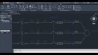 AutoCAD Electrical - example 01 - three phase motor