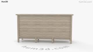 Modern Farmhouse TV Stand 3D model by 3DModels.org