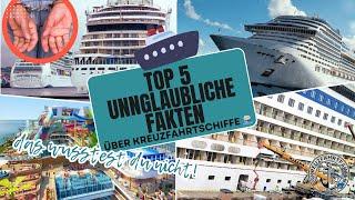 Top 5 unglaubliche Fakten über Kreuzfahrtschiffe - Was passiert hinter den Kulissen?