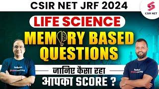 CSIR NET July 2024 Analysis | Life Science Memory Based Questions | Dr Ashish Gupta And Dr Lalit Pal