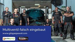 Multiventil falsch eingebaut. Autogasumrüstung. München.