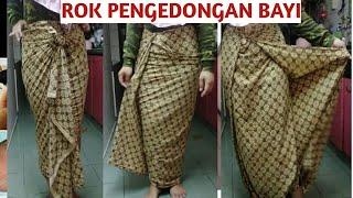 TUTORIAL ROK PAKAI KAIN BATIK {KAIN JARIK}