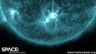 Sun blasts powerful Earth-directed X-flare! See spacecraft's view