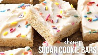 Soft & Chewy Sugar Cookie Bars - The Recipe Rebel