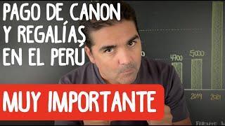 Ingresos por Canon y regalías en el Perú, ¡Debemos conocerlos!