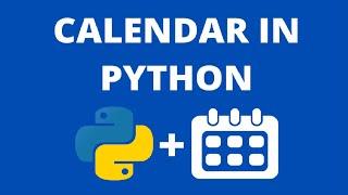 Howto: Whole Year Calendar in Python #shorts