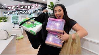 HUGE TARGET AND KOREAN GROCERY HAUL!!