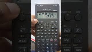 increase brightness of scientific calculator Casio fx-82MS calculator