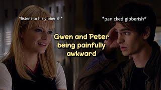 gwen and peter acting like awkward fools