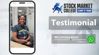 Testimonial for Stock Market College