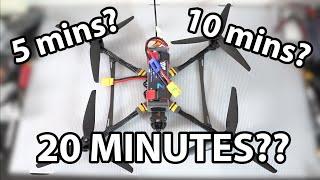 I was shocked how long my homemade 10-inch FPV drone flew for