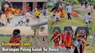 FULL BIKIN KETAWA !! Kumpulan Video Dikejar Barongan Paling Galak Se Dunia