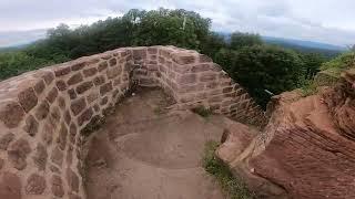 MTB Tour Pfälzerwald Burgen Trails Serpentinen Felsen