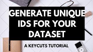 Generate unique IDs for your dataset for building summary reports - Excel & Google Sheets