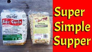 Make this super simple cold soak backpacking meal with Butler Soy Curls