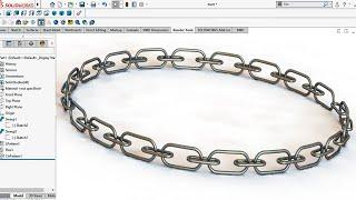  Solidworks Advanced Modelling tutorial | Complex Chain Model