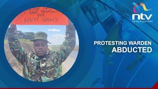 Protesting warden abducted