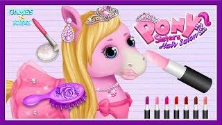 Fun Animal Horse Care - Pony Horse Care Hair Salon Dress Up - Pony Sisters Hair Salon 2