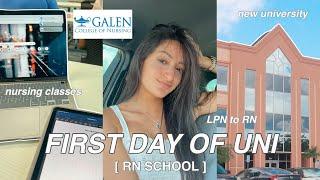 FIRST DAY OF NURSING SCHOOL // LPN to RN