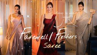 Ready to Wear Saree from Amazon| Pre Stitched Saree for Farewell, Freshers | Amazon Saree Haul 2024