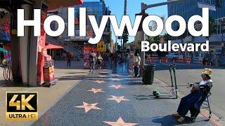 Hollywood Boulevard Walking Tour - Los Angeles, California  (4k Ultra HD 60fps) – With Captions
