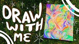  finish a drawing with me!  // i got a new desk!