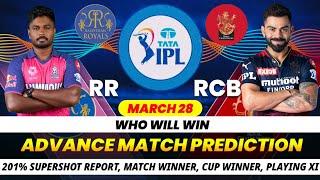 IPL 2025 | Match no 28 Prediction | Rajasthan Vs Bengalore | IPL 2025 Prediction | RR vs RCB