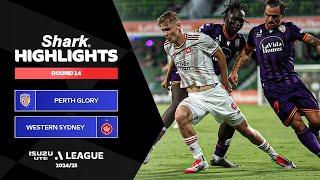 Perth Glory v Western Sydney Wanderers - Shark Highlights | Isuzu UTE A-League 2024-25 | Round 14