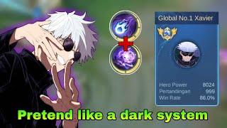 WHEN GLOBAL XAVIER PRETEND LIKE A DARK SYSTEM, BUT WHAT WILL HAPPEN!?!? (plot twist) - MLBB