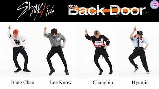 [ENG SUB] Stray Kids 'Back Door' FanCam (Bang Chan, Lee Know, Changbin, Hyunjin) Dance Comparison