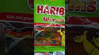  HARIBO - GUMMY WORMS #shorts #gummy #germany #haribo