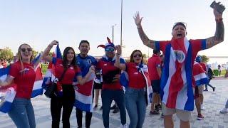 Fans react after Costa Rica stun Japan 1-0 in Group E