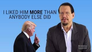 Penn Jillette reveals what it was like to work with Donald Trump