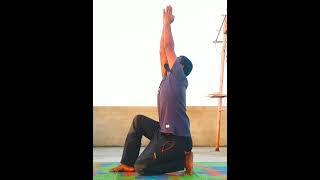 yoga (Vira – asana – The Hero Pose) #bhudev #bhuwnesh #itsme #its_me