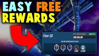 Winter's Peak 25 to 50 Easy Guide | Tons of Free Rewards For Grabs | MARVEL Strike Force