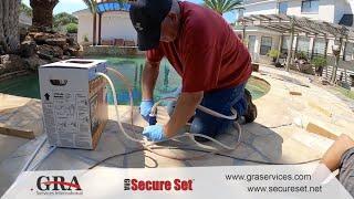 Fill voids under concrete, flagstone, pool decks, sidewalks & driveways with Secure Set Spray Foam