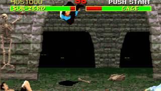 Mortal Kombat MS-DOS Version Very Hard Playthrough Sub-Zero