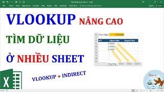 Vlookup nâng cao - Tìm kiếm dữ liệu ở nhiều sheet khác nhau