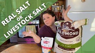 REDMOND REAL SALT or REDMOND LIVESTOCK SALT a comparison - HOMESTEADING ALASKA