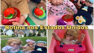 Férias nos Estados Unidos das babys-rotina Manu,Miguel e Luna/ Milli Produções